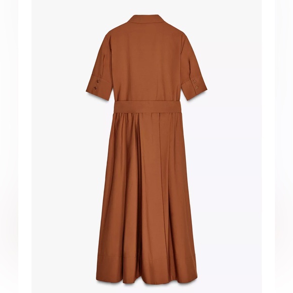 Zara NWT ZW Collection poplin shirt dress 2640/654 - Picture 4 of 8